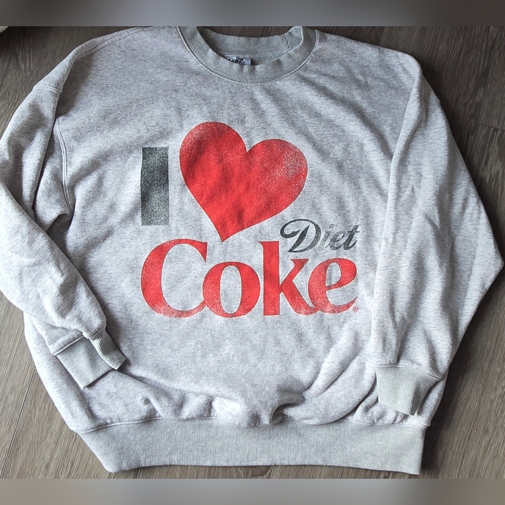 I Love Diet Coke Ripple Junction Sweatshirt L Retro Logo Streetwear Pop Culture - Picture 2 of 7
